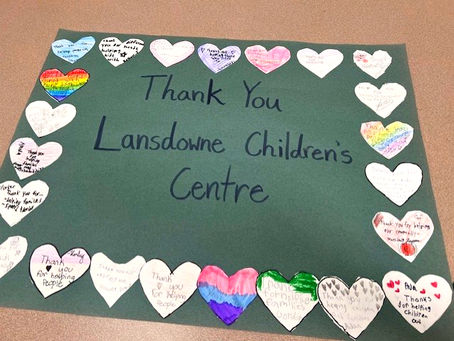 kindness poster from OLP Elementary School to Lansdowne staff