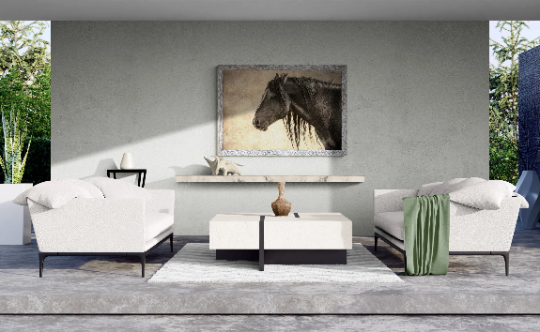 Thumbnail: Wild Horse Wall Art "Midnight Rider" Photo Print Canvas Metal