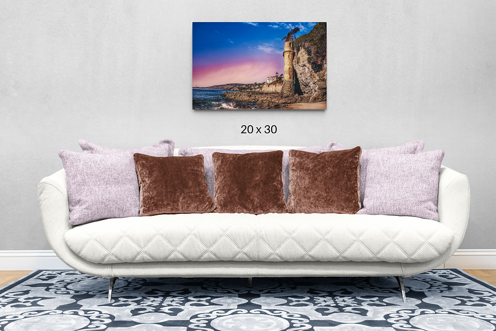 Thumbnail: "Victoria Beach Pirate Tower" Photo Print Canvas Metal