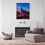 Thumbnail: "Nashville at Night" Vertical Photo Print Canvas Metal