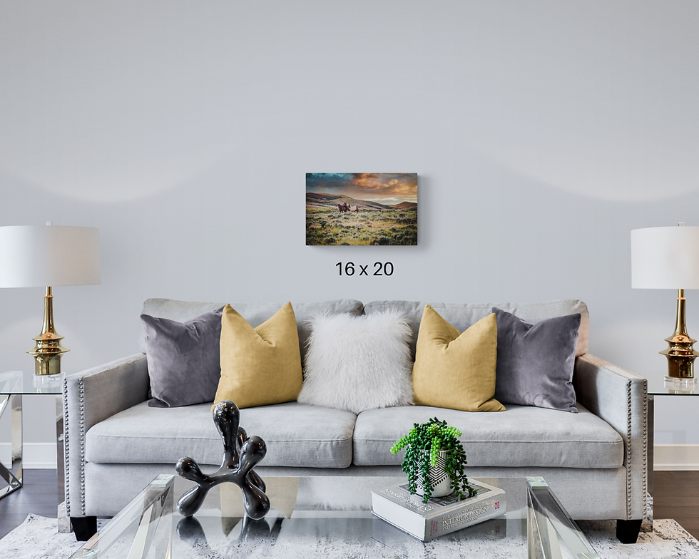 Thumbnail: Wild Horse Wall Art "Stay Close" Photo Print Canvas Metal