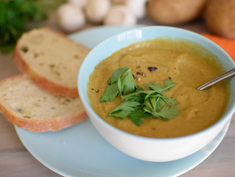 Potato & Tahini with Cumin Soup (Vegan)