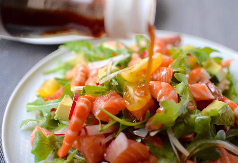 Seafood Salad with Japanese Balsamic Dressing