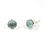 Thumbnail: Semi Precious Stone Stud Earrings SS -Sep -Labradotite/Apatite