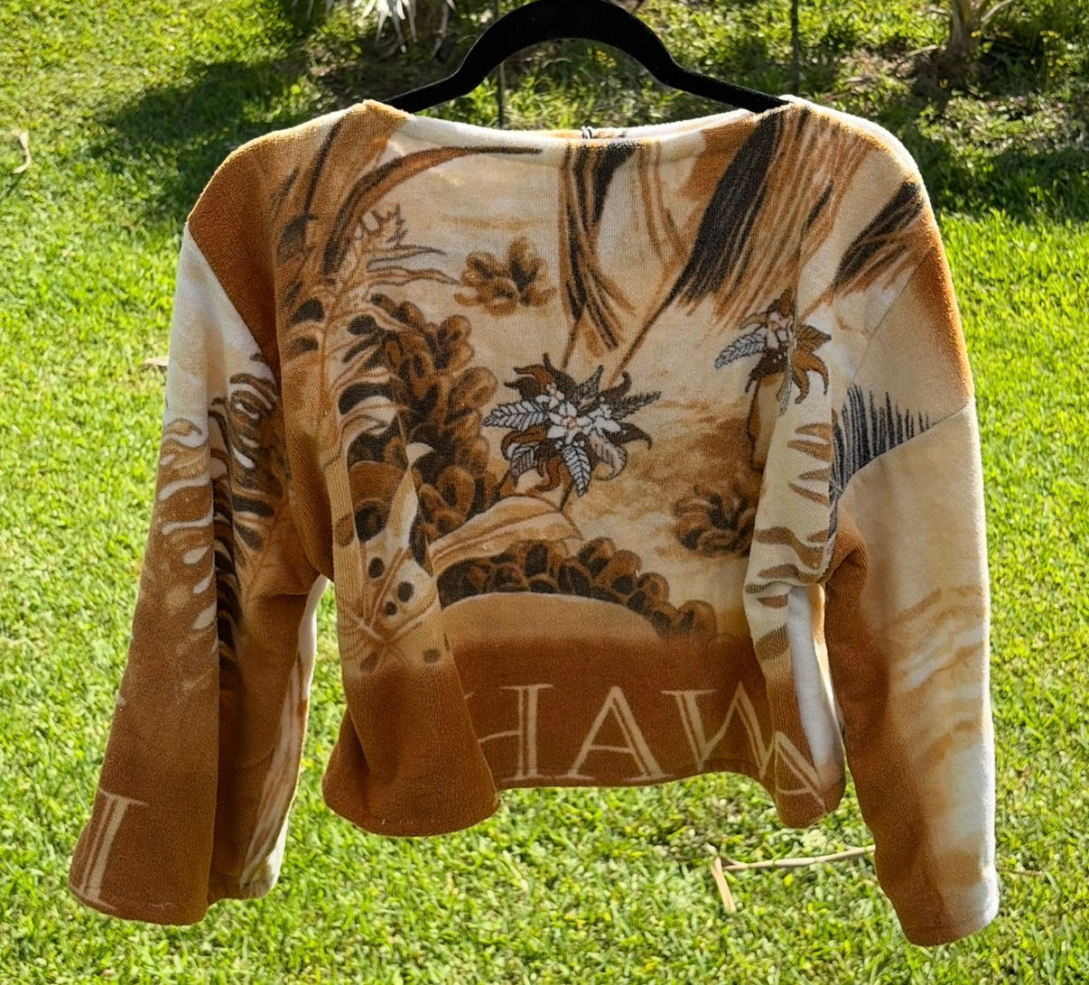 hawaii towel sweater