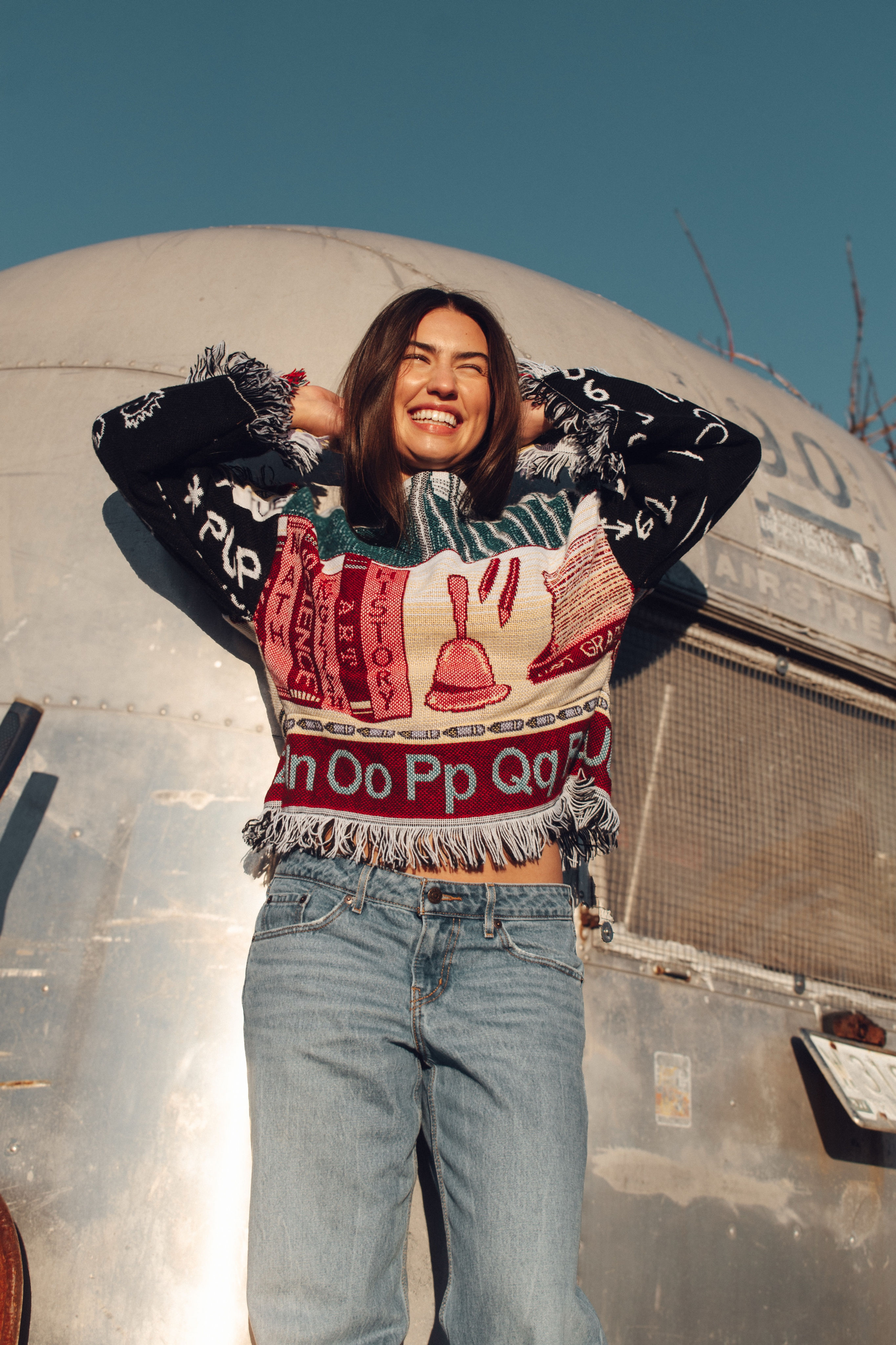 teacher tapestry sweater