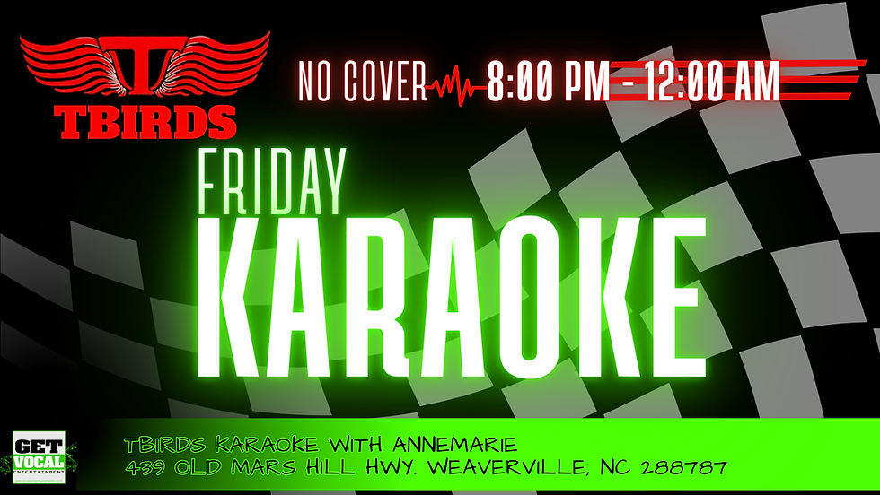 Friday Night Karaoke W/KJ Annemarie of Get Vocal Entertainment