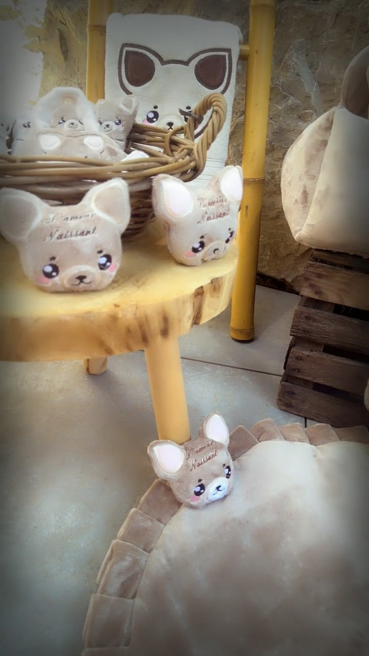 Miniature : Tapis de bain  Chihuahua taupe