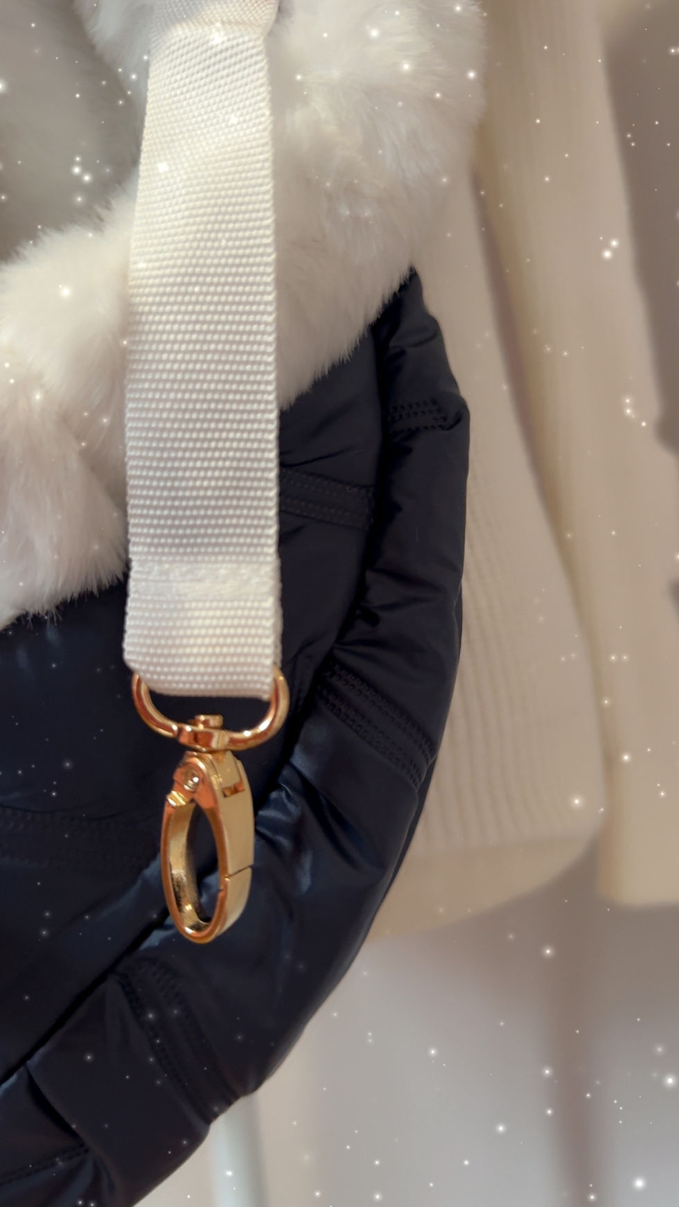 Miniature : Sac banane bleu marine / blanc