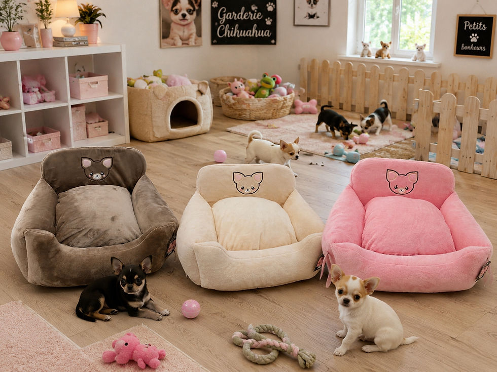 Miniature : Divan Chihuahua beige