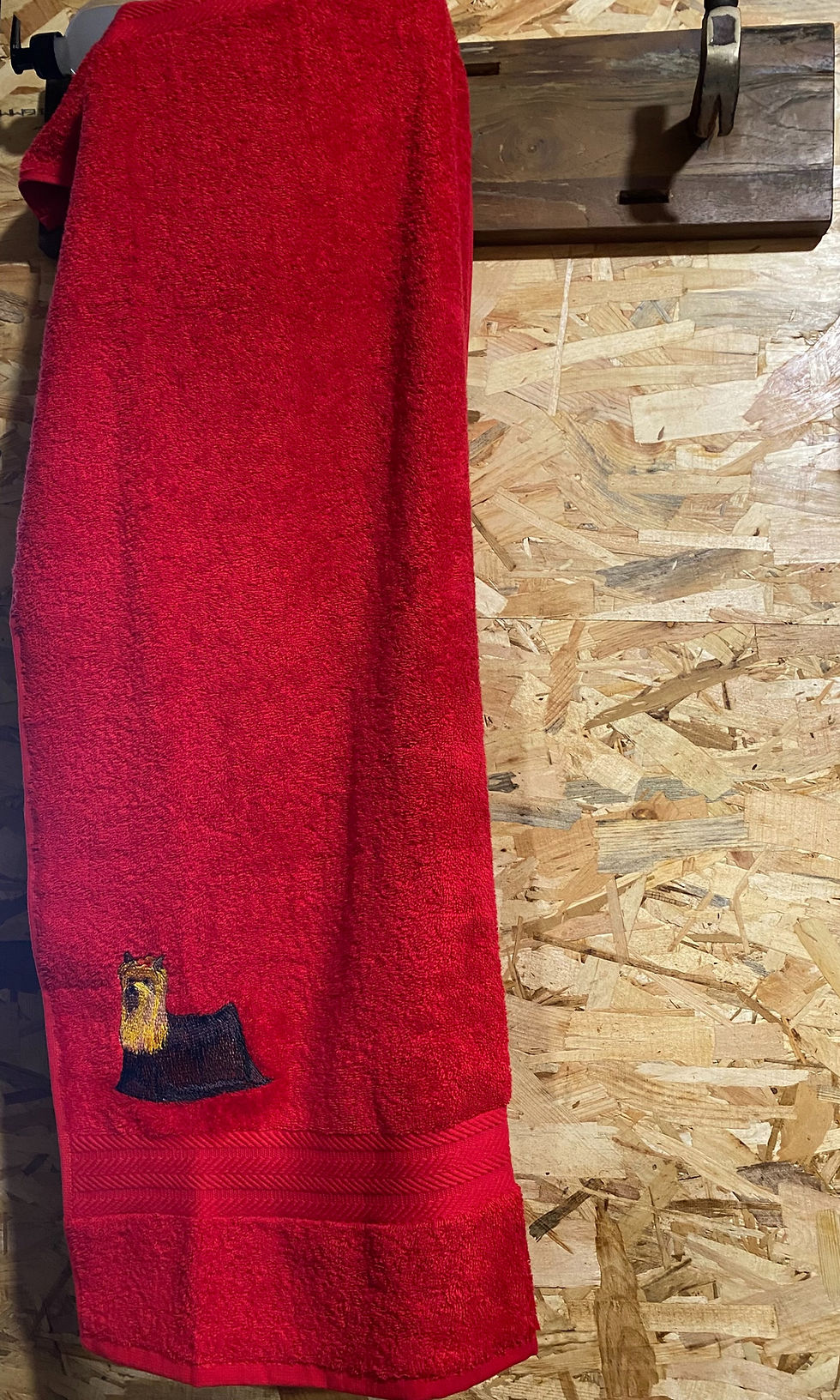 Miniature : Serviette de douche broderie Yorkshire