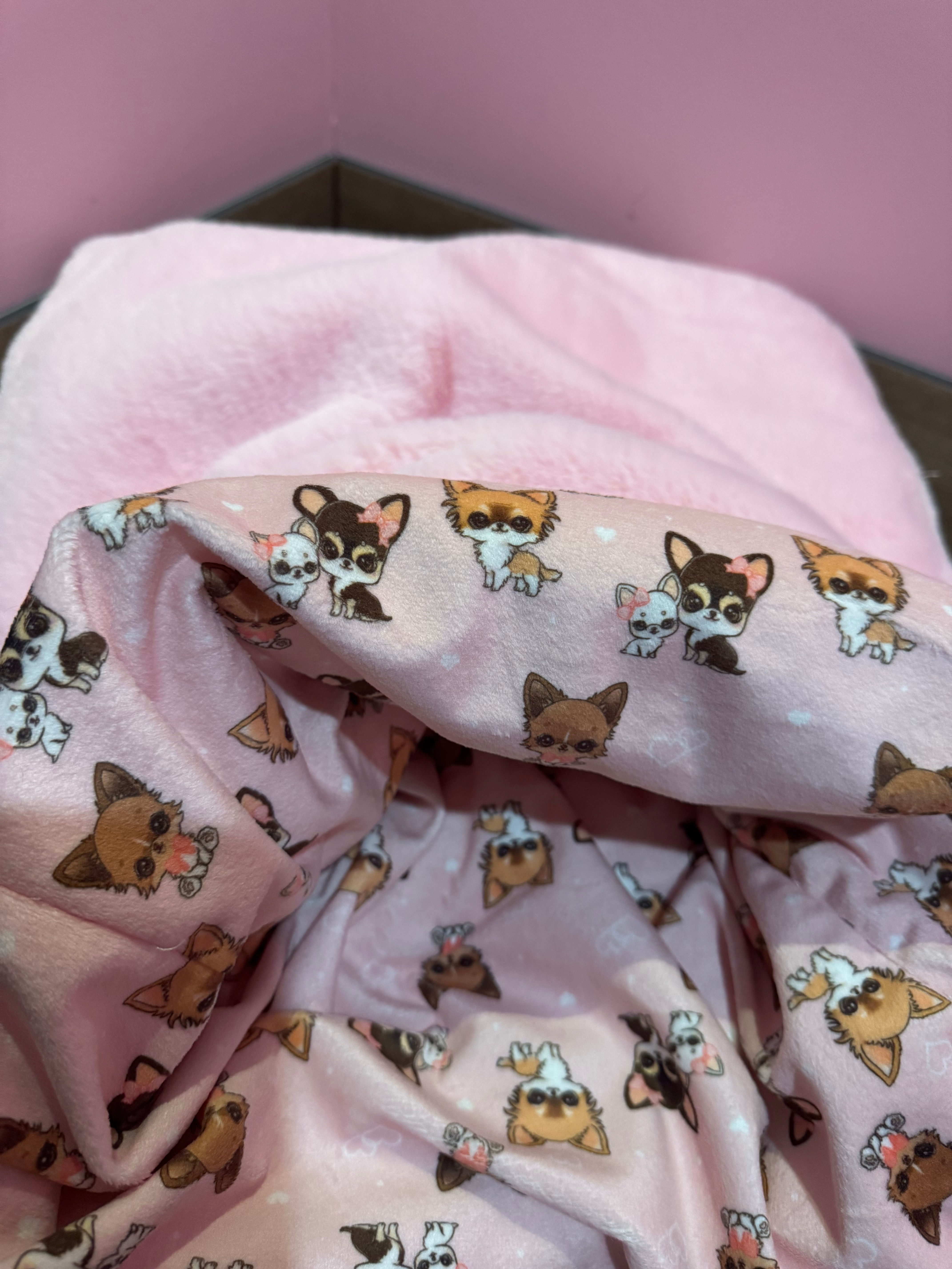 Nid d'ange Chihuahua rose