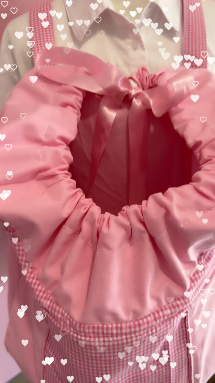 Miniature : Sac ventral collection vichy rose