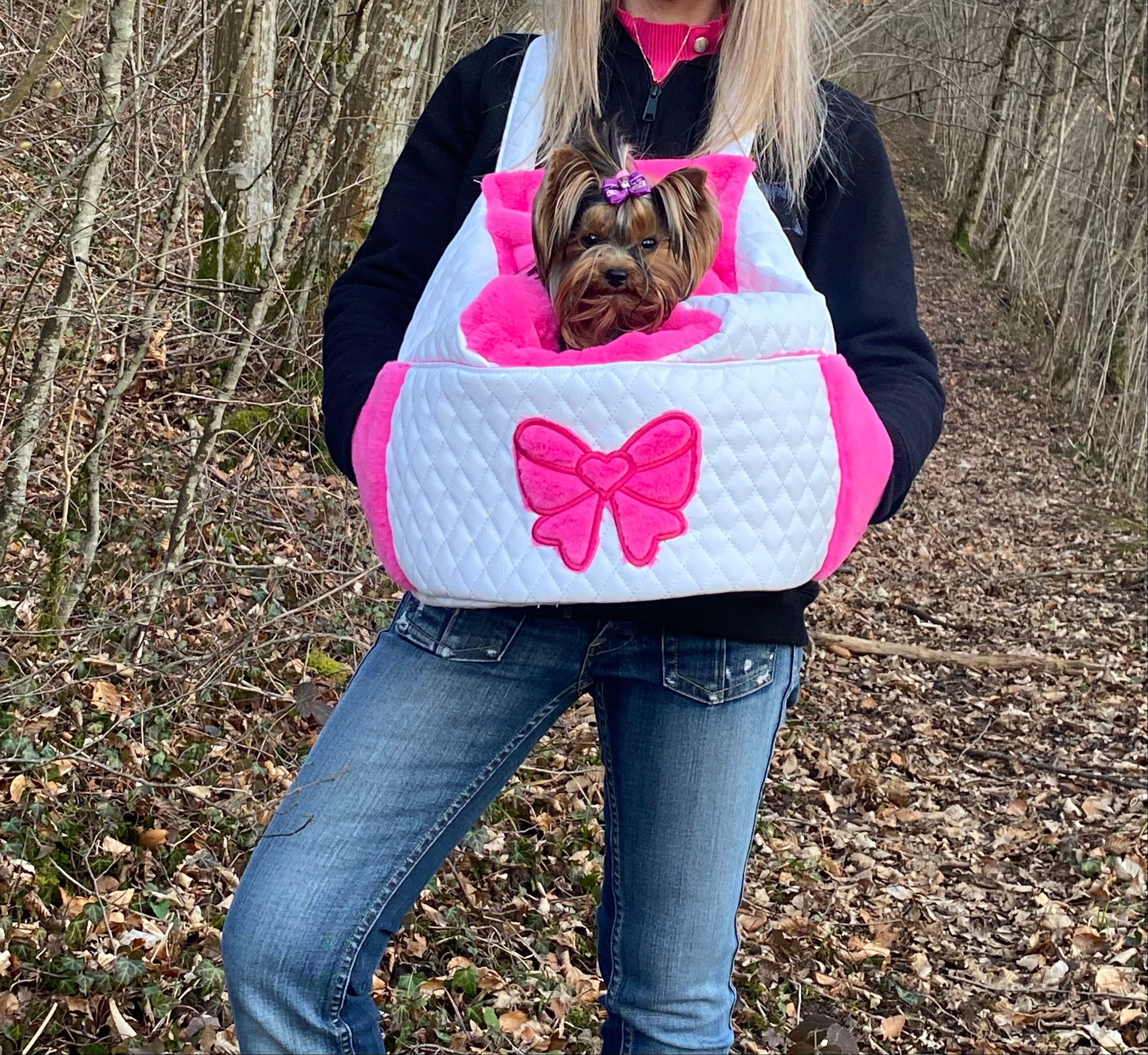 Sac de transport ventral en simili cuir