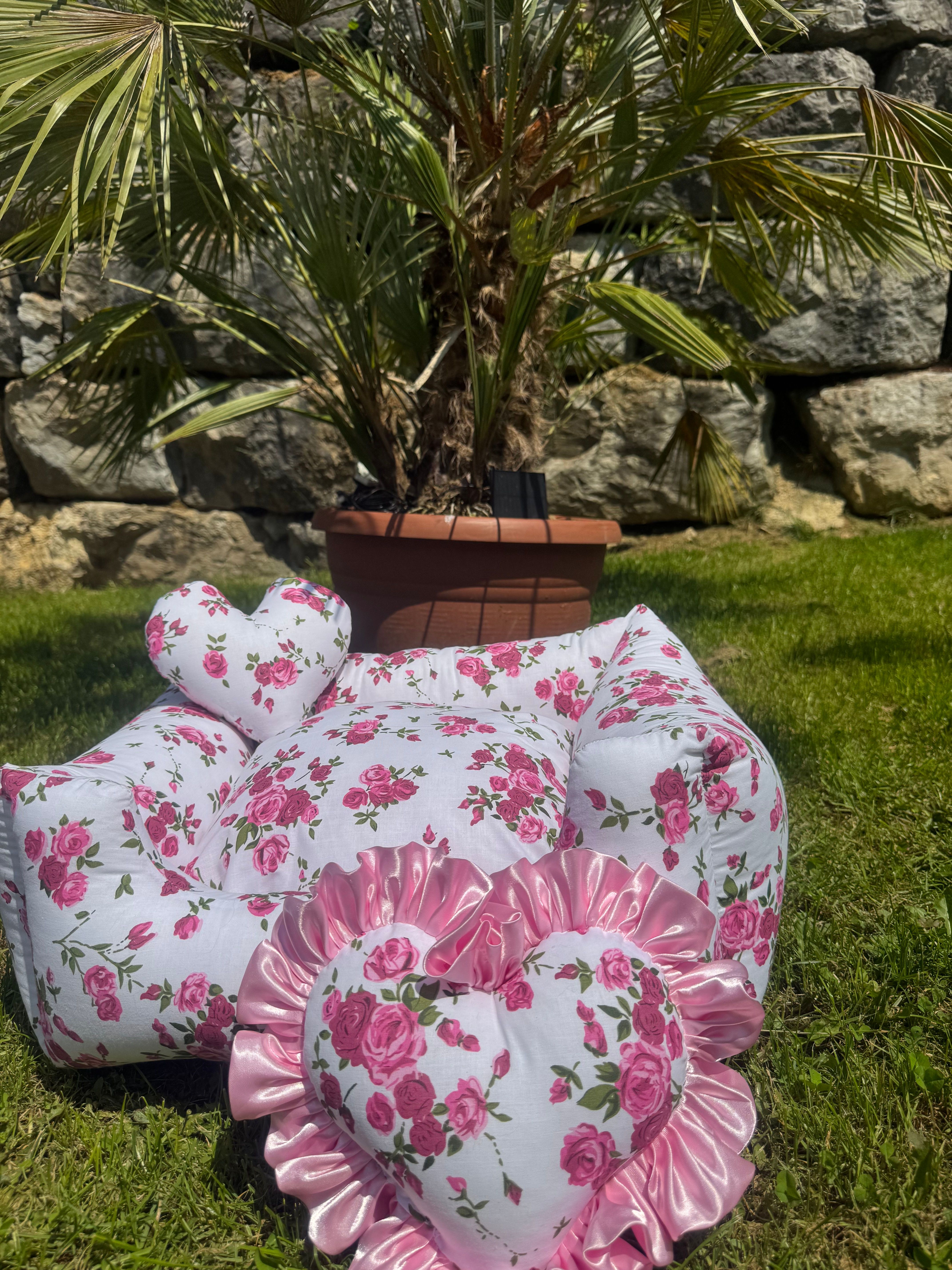 Dodo rectangle coton rose