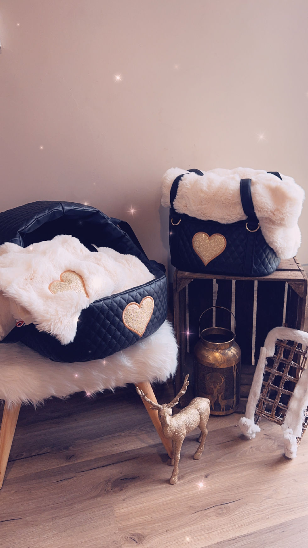 Miniature : Housse pour sac 4 saisons en fourrure beige