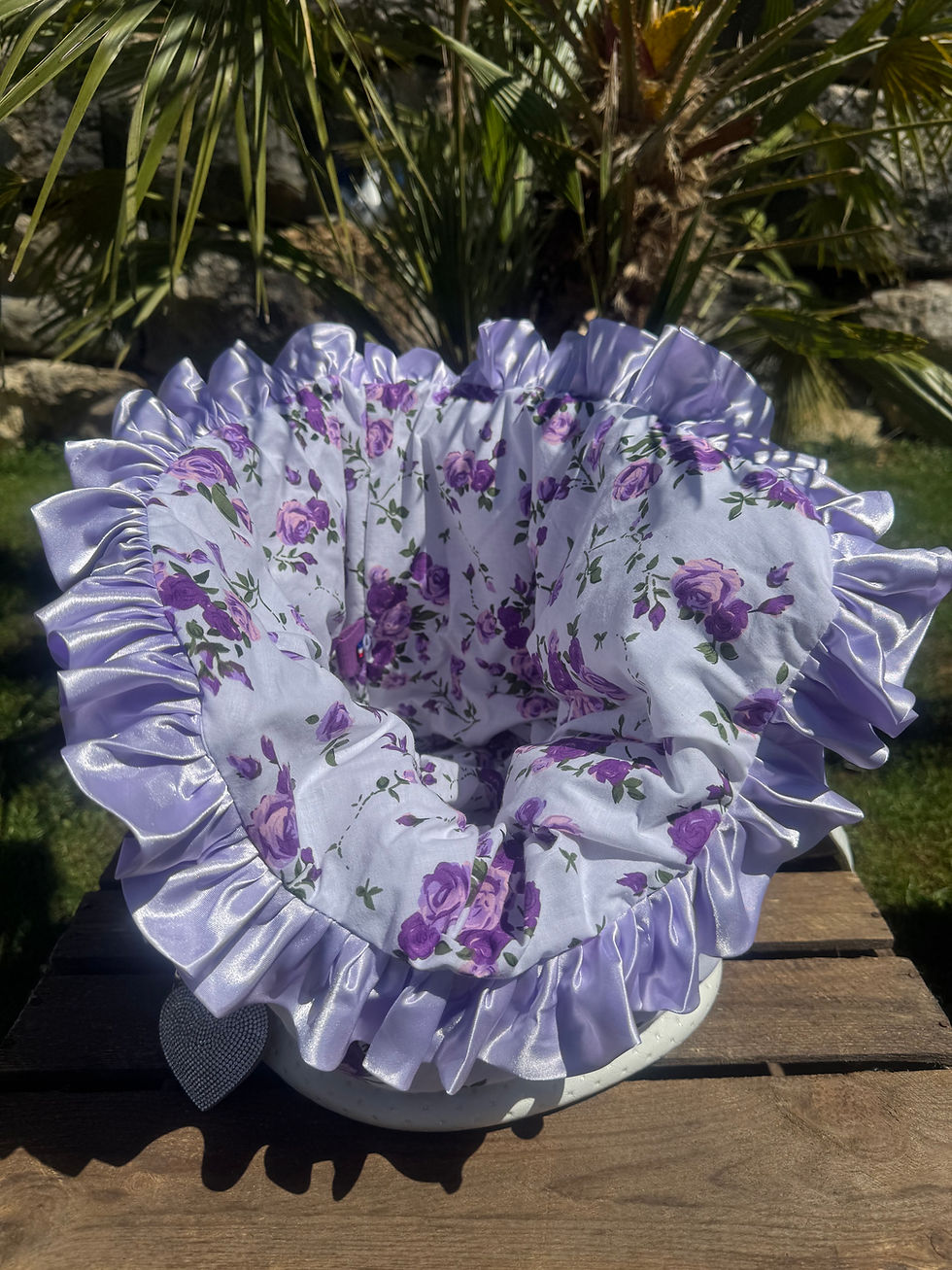 Housse pour sac 4 saisons coton parme