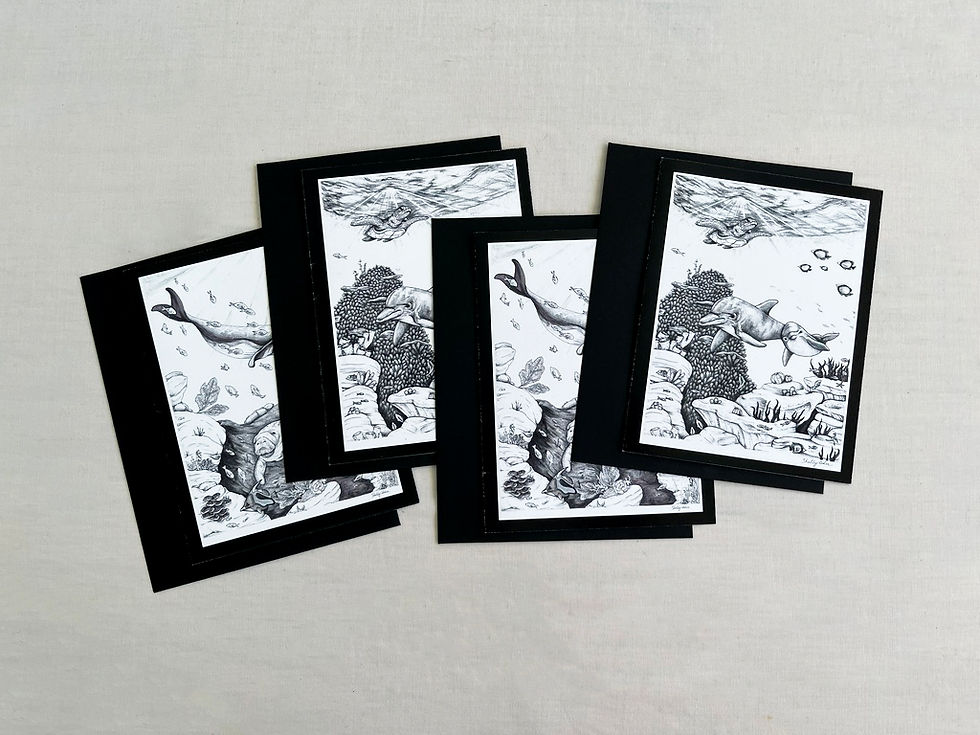 Thumbnail: Sea Creature Greeting Cards