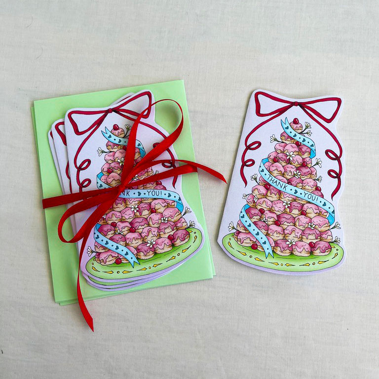 Thumbnail: Croquembouche Thank You Cards