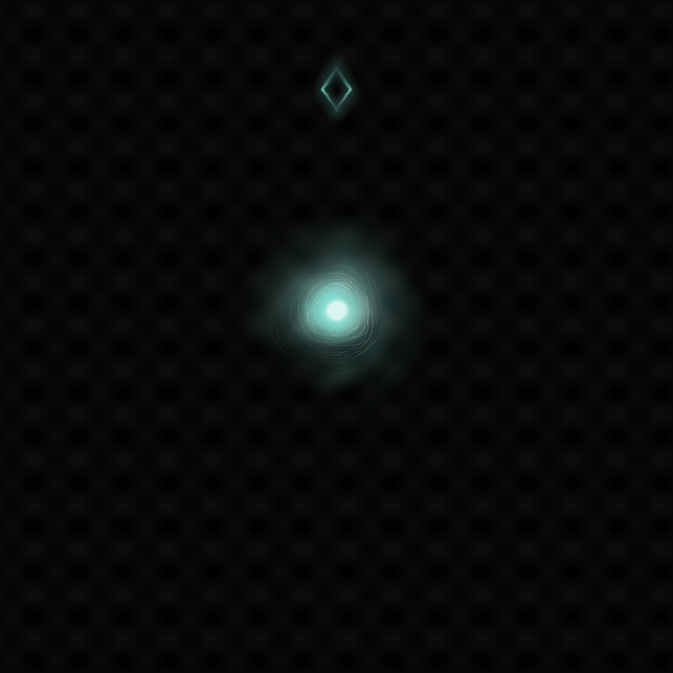 Animated GIF we created of a mask splitting and revieling the spirit behind