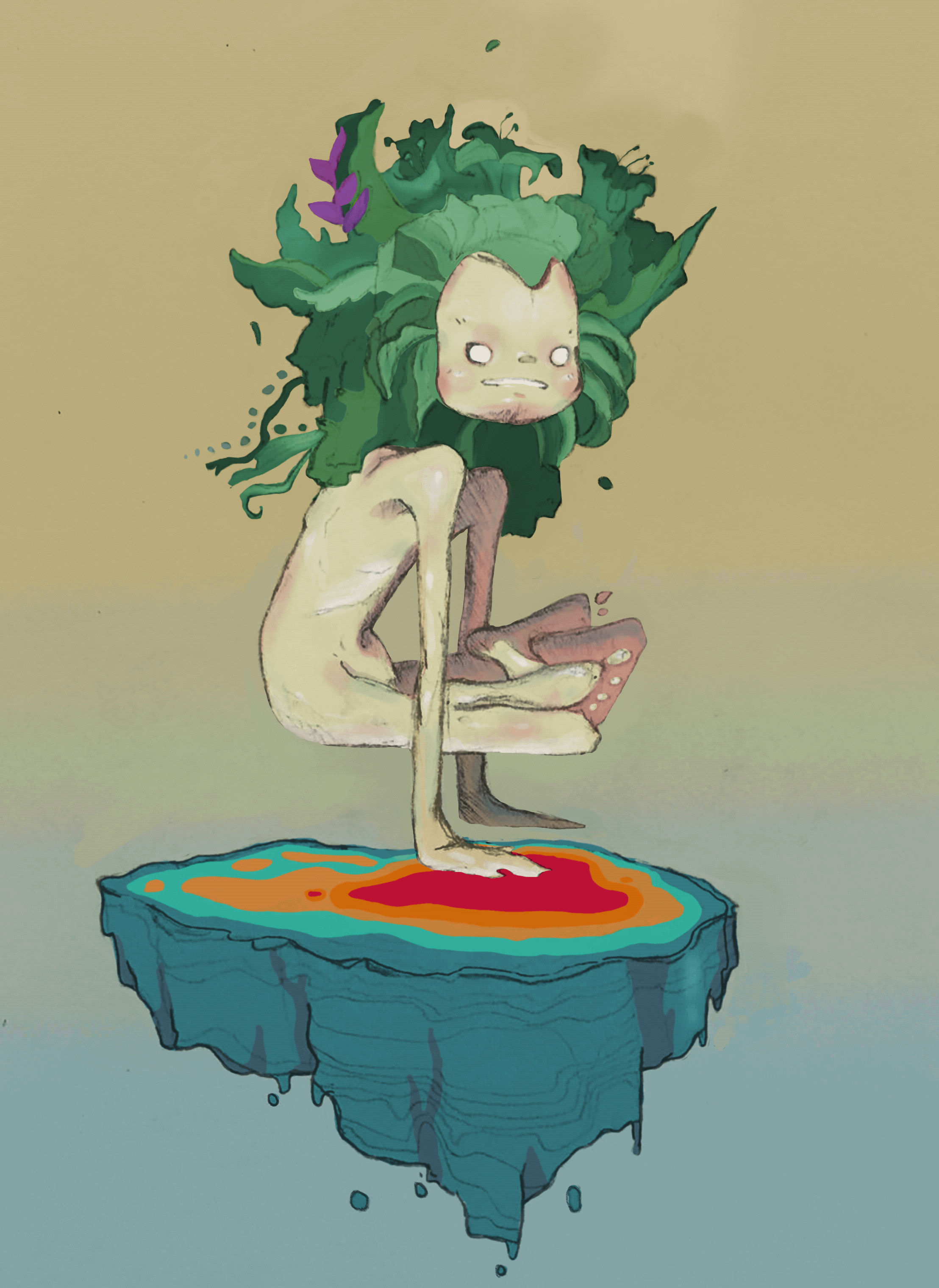 Animated GIF we created for a character design of a spiritual entity