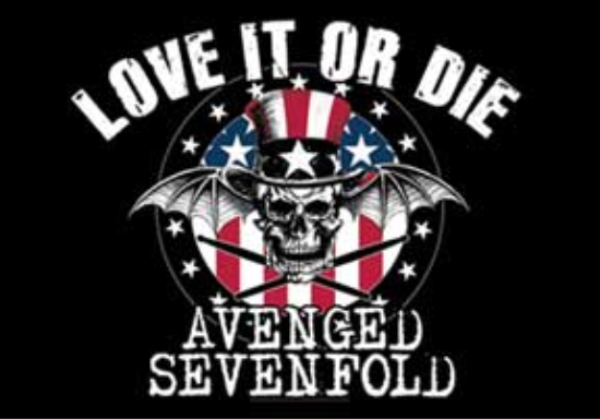 AVENGED SEVENFOLD love it or die Textile Poster Music Flag Wall Hanger