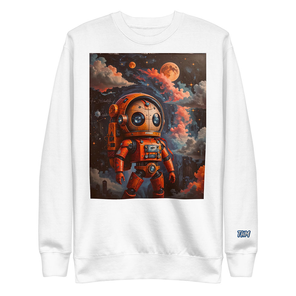 Thumbnail: Cosmic Bot-2-Unisex Premium Sweatshirt