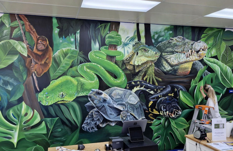 Realistic Reptile Mural