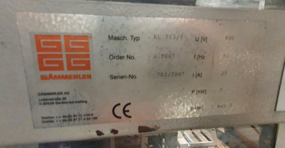 Gämmerler KL511 serial number
