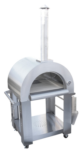 Built-In Kokomo 32” Wood Fired Stainless Steel Pizza Oven | KoKoMo
