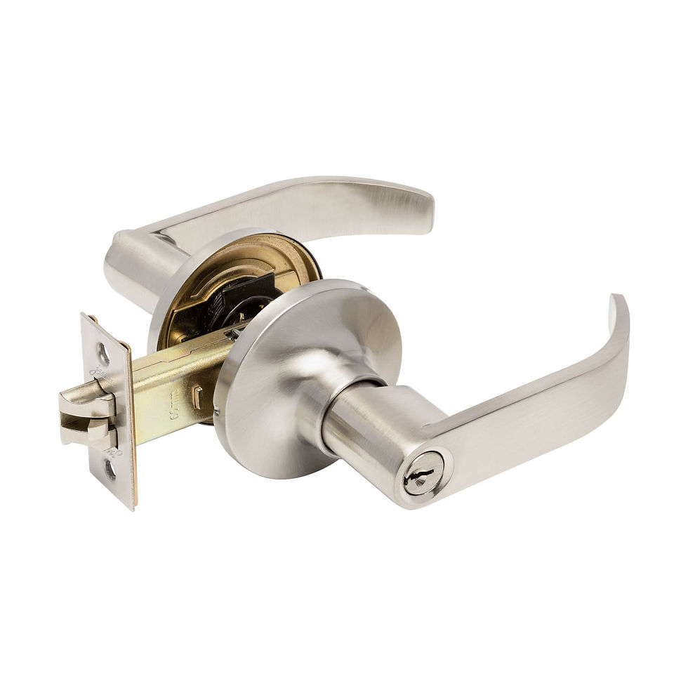 Thumbnail: Zanda - Jura Zenith Door Lever on Round Rose - All Variants
