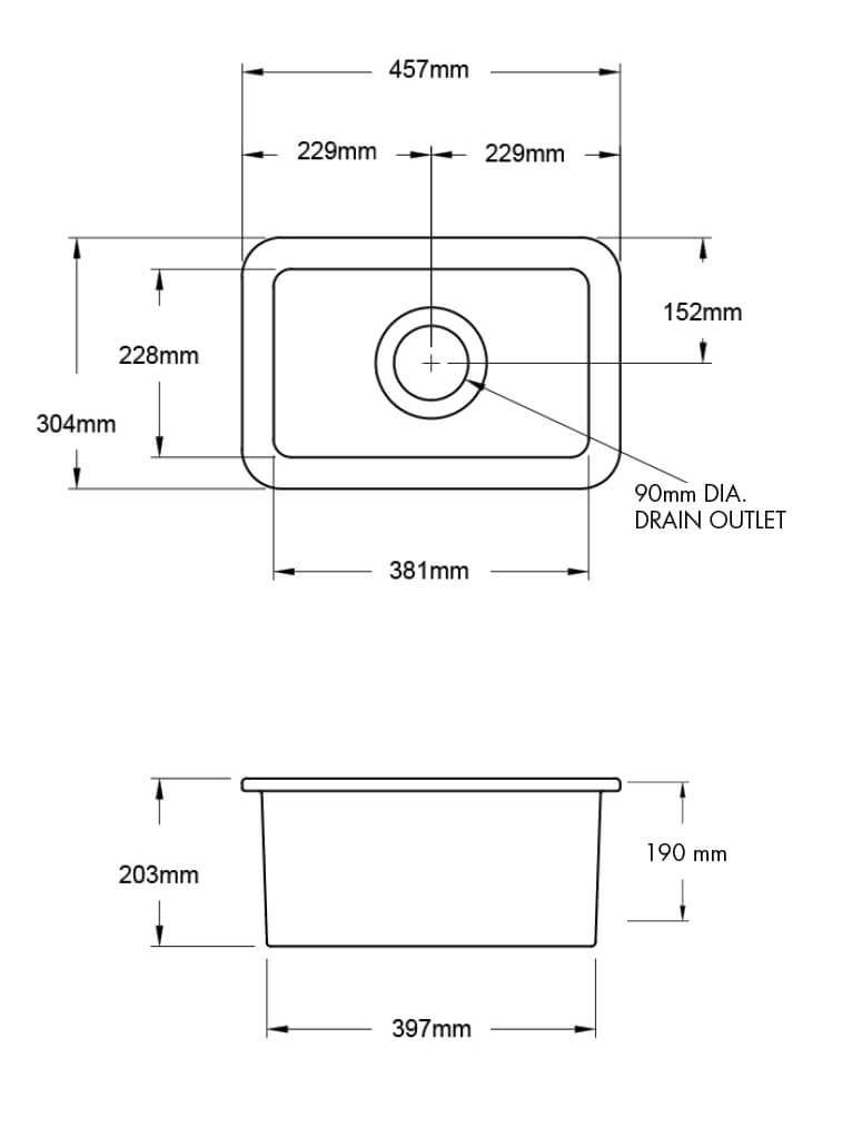 Thumbnail: Turner Hastings - Matte Black Cuisine 30 x 46 Fine Fireclay Inset Sink