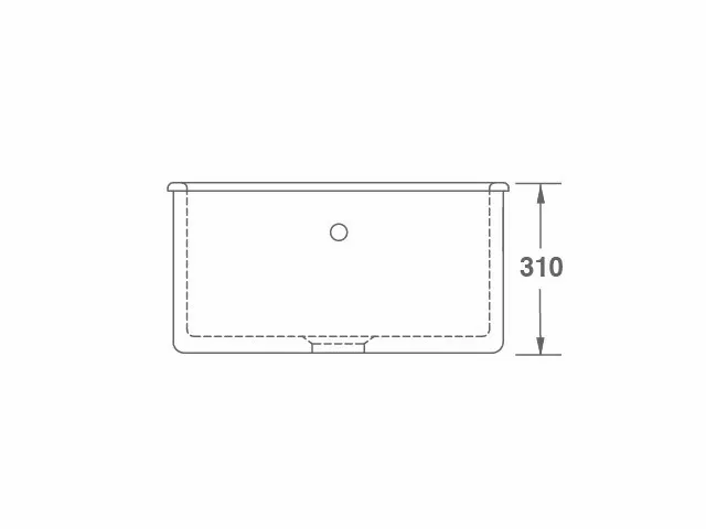 Thumbnail: Shaws - Whitehall Fine Fireclay Sink - 595 x 470mm