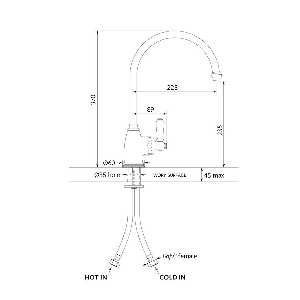 Thumbnail: Shaws by Perrin & Rowe - Yarrow Single Kitchen Mixer