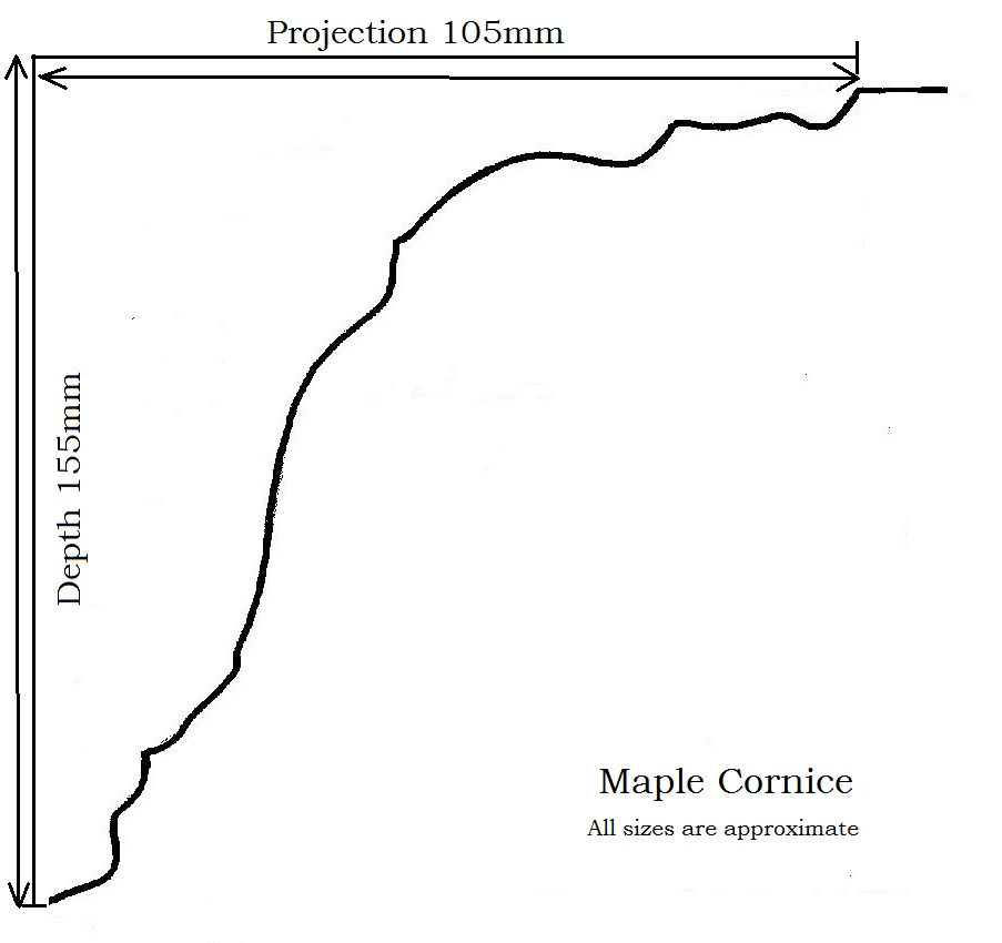 Thumbnail: Pressed Aluminium Cornices - Maple