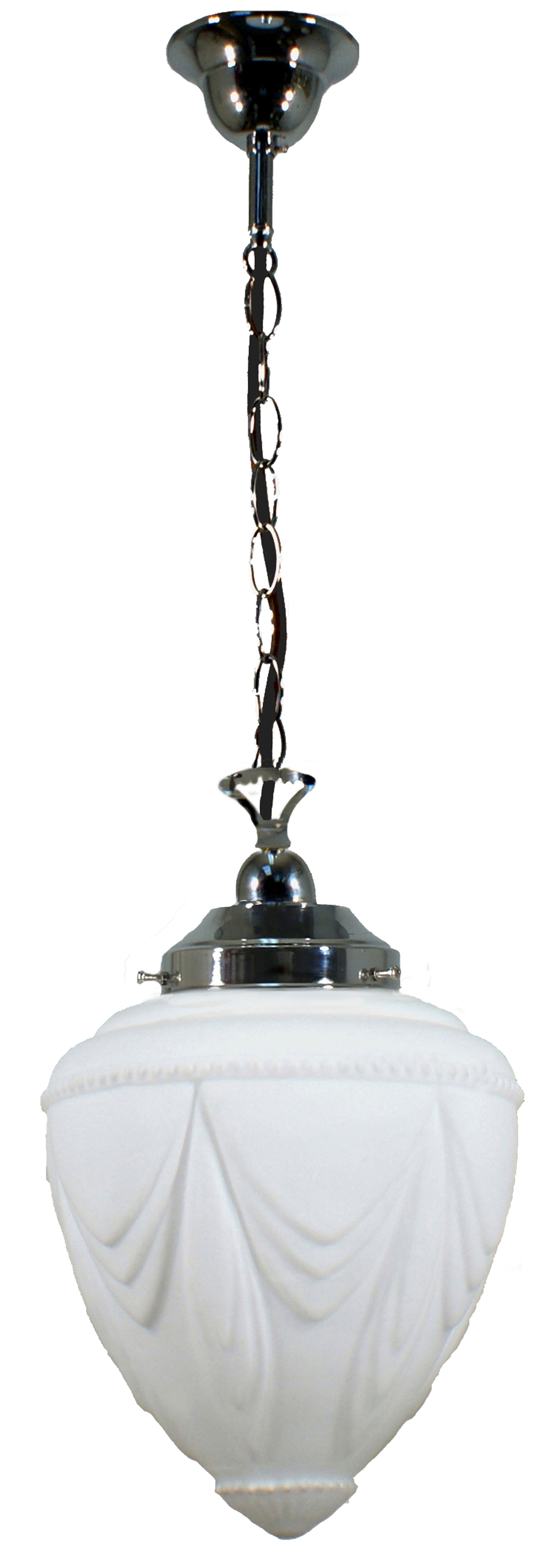 Lighting Inspirations - Empire Interior Chrome Single Chain Pendant Light