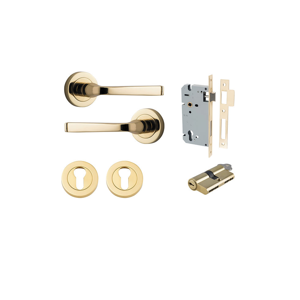 Thumbnail: Iver - Annecy Door Lever on Round Rose (All Variants)