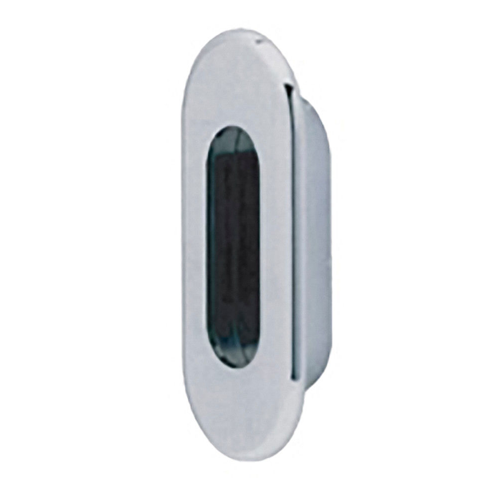 Scope - Radius End Oval Sliding Door Flush Pull H88xW40mm