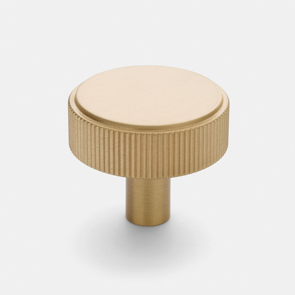 Thumbnail: Manovella - Artemis Fluted Round Cupboard Knob D35mm
