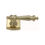 Thumbnail: Domino Brass - L93+R02 Provincial Door Lever on Arced Rose - All Variants