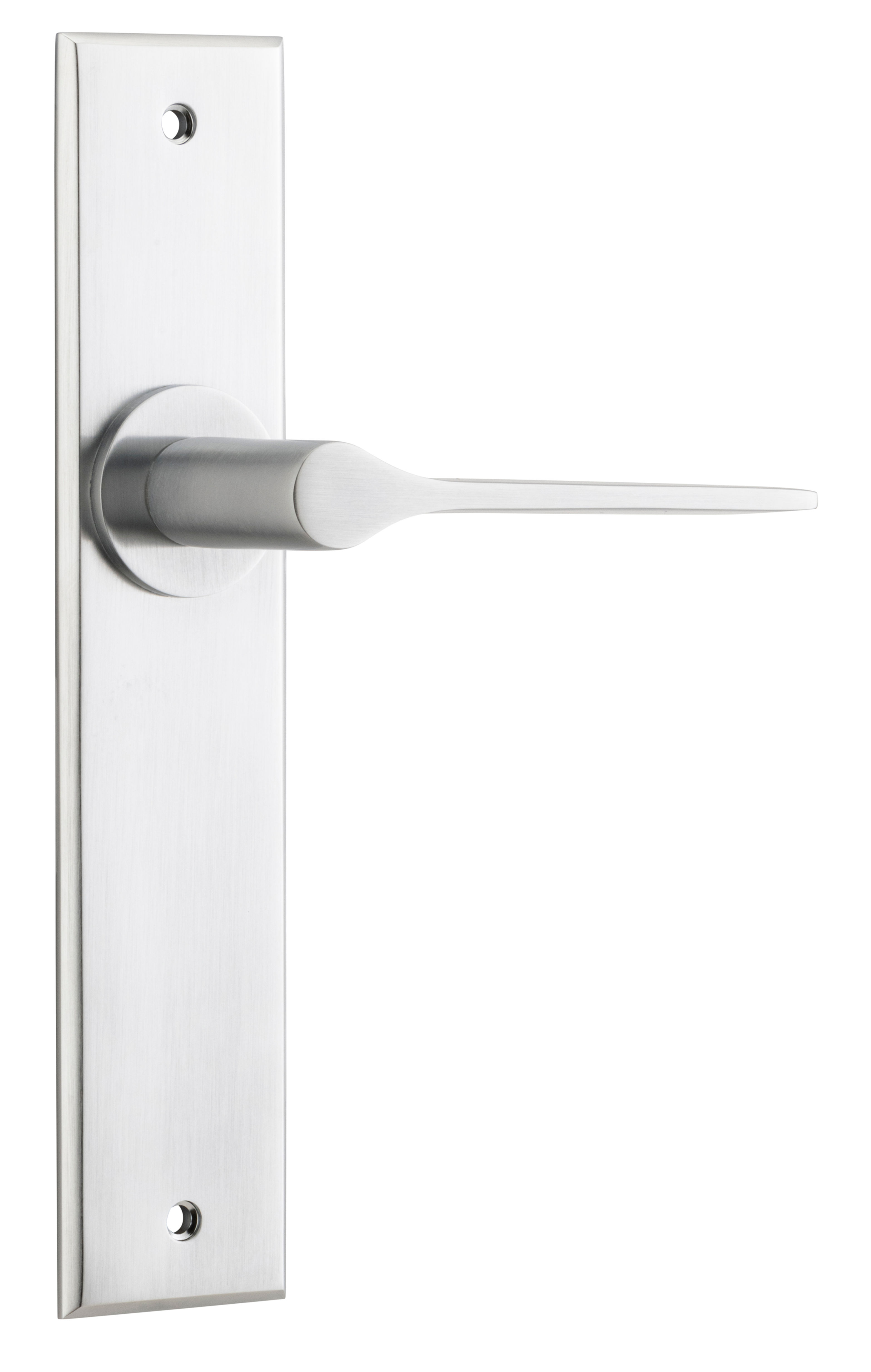Iver - Como Door Lever on Chamfered Backplate (All Variants)