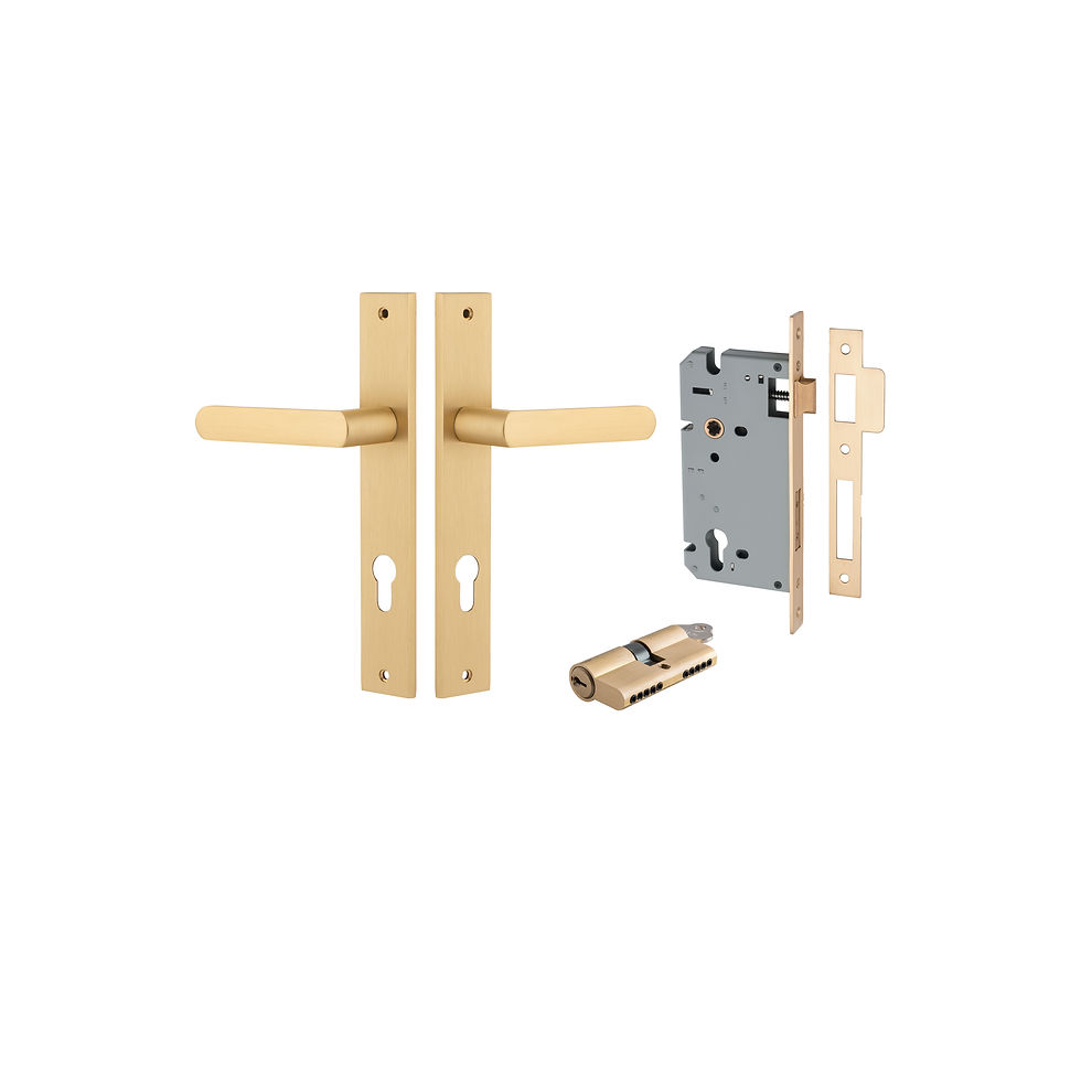 Thumbnail: Iver - Osaka Door Lever on Chamfered Backplate - All Variants