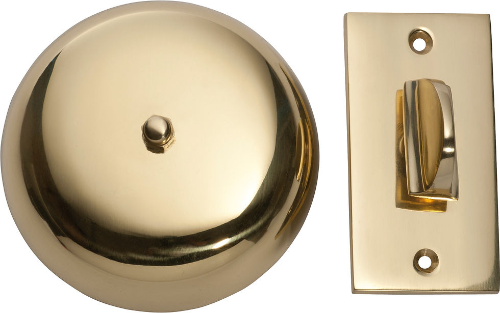 Thumbnail: TradCo - Plain Turn Door Bell D90mm