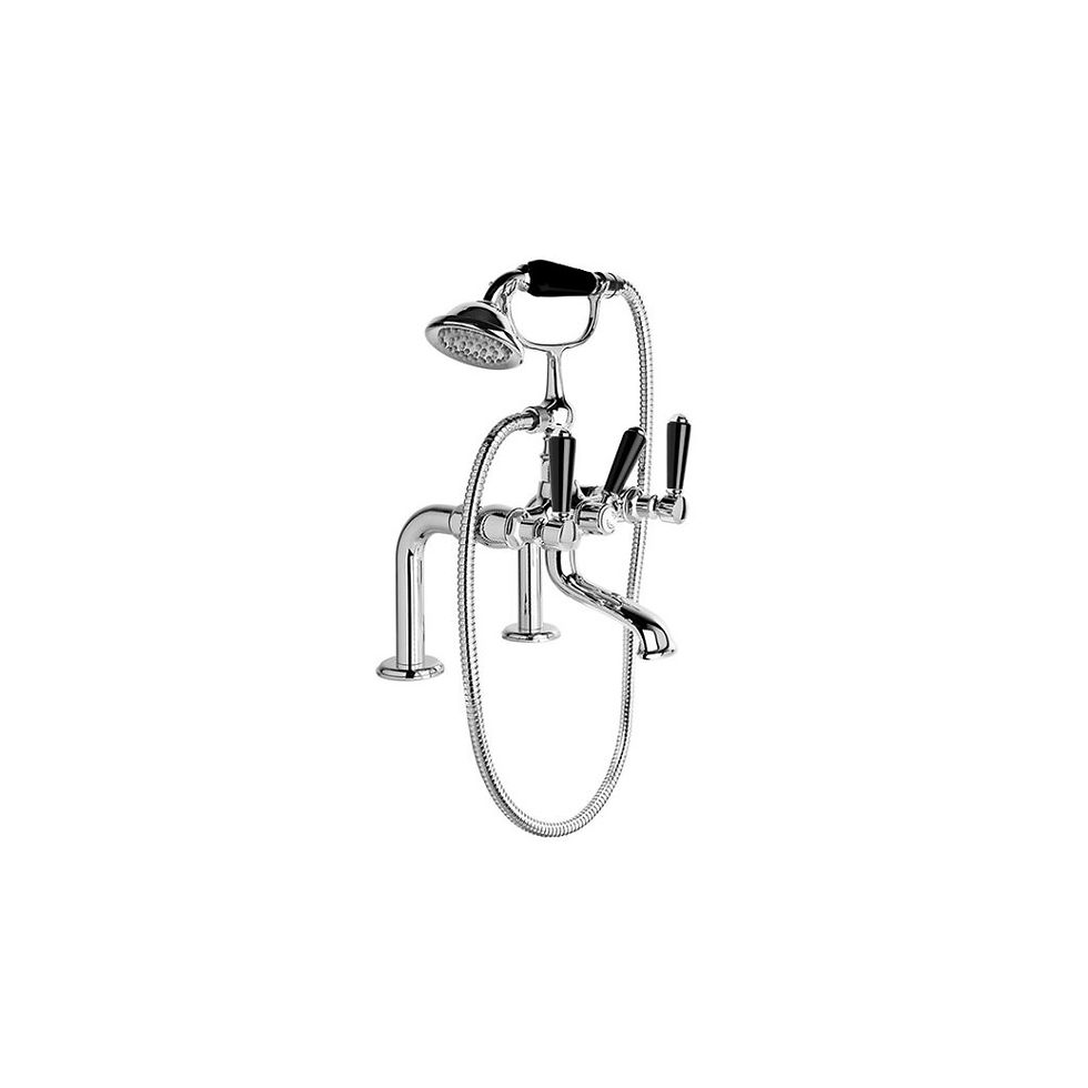 Thumbnail: Brodware - Winslow - Hob Mount Bath Mixer with Handshower 1.8121.00.2.01+