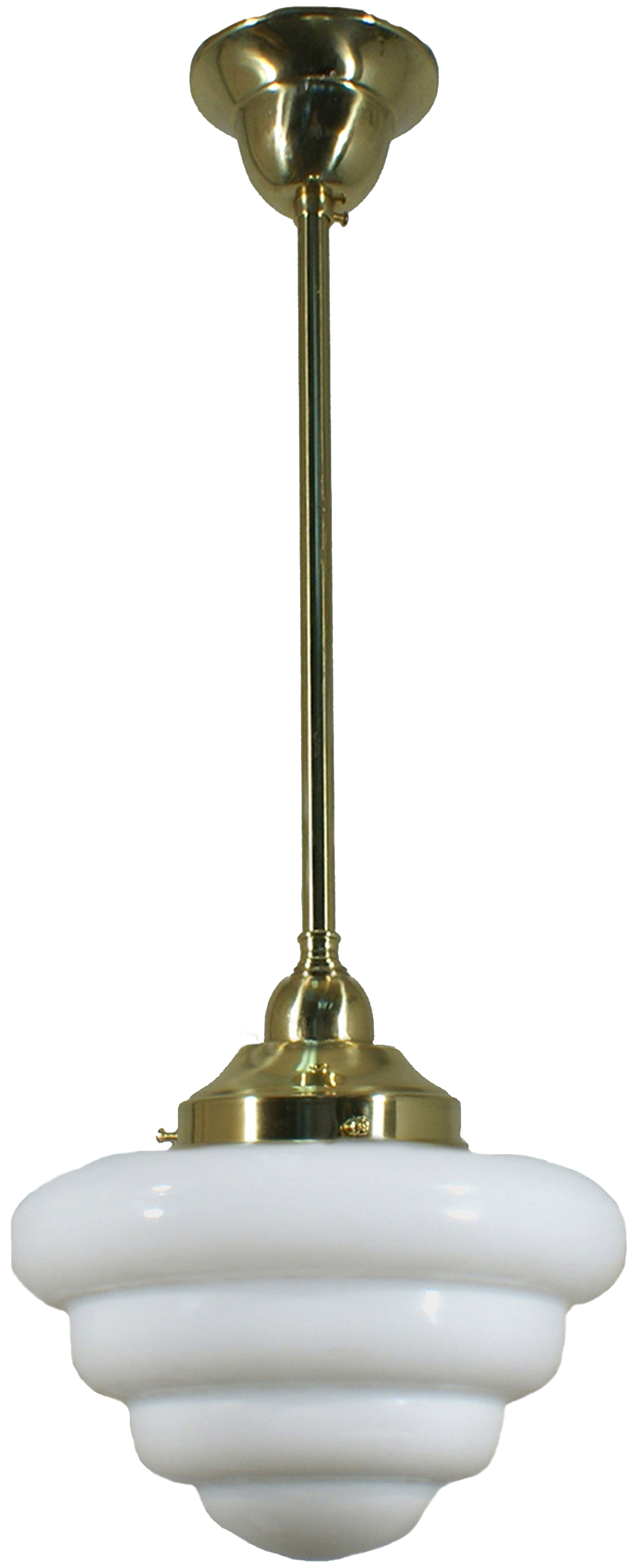 Lighting Inspirations - Beehive Interior Polished Brass Rod Pendant Light