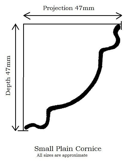 Thumbnail: Pressed Aluminium Cornices - Small Plain