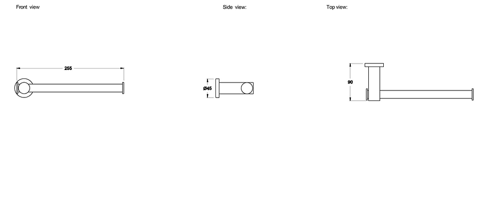 Thumbnail: Brodware - City Plus - Double Toilet Roll / Hand Towel Holder 1.9761.03.0.01