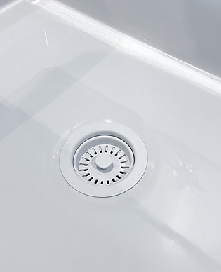 Kitchen 90mm Waste Matte White