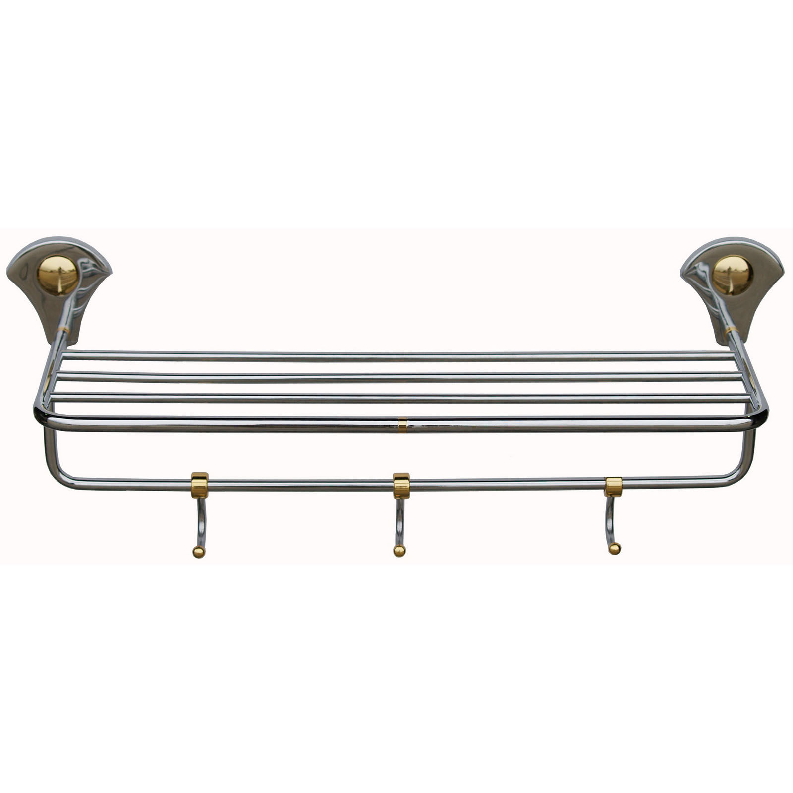 Domino Brass - Contemporary Design 3 Towel Rack L615mm