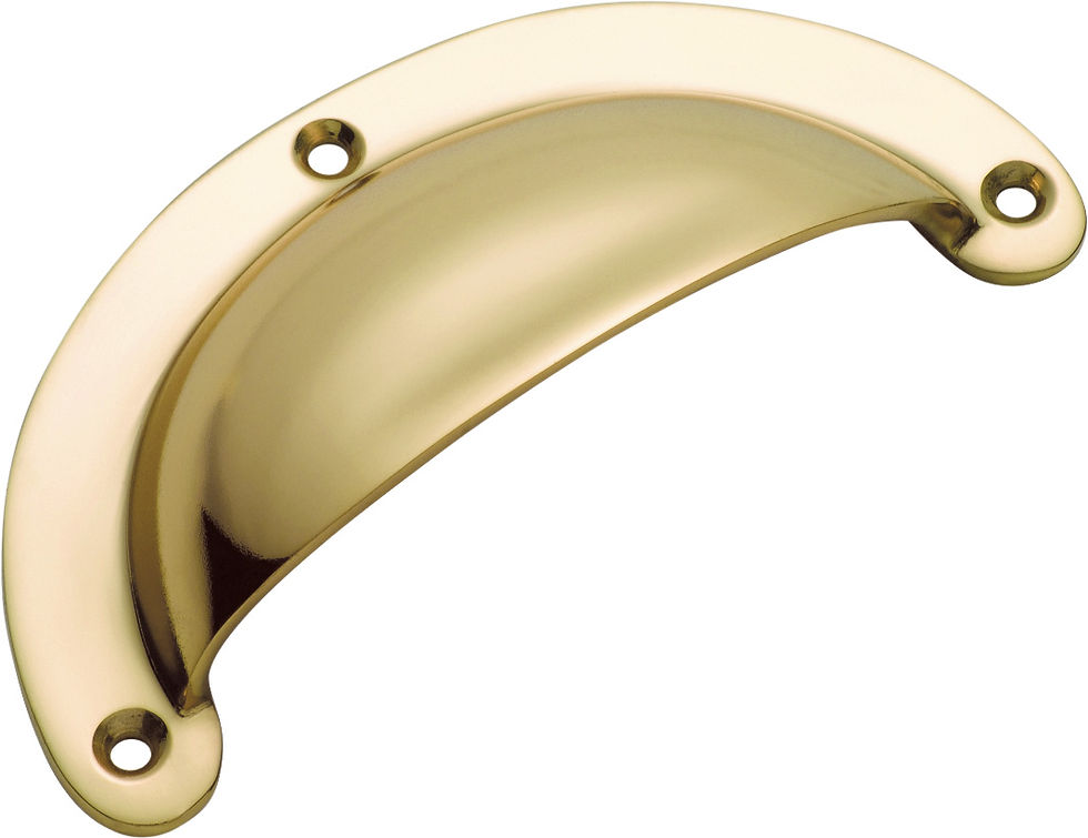 Thumbnail: TradCo - Large Classic Solid Drawer Cup Pull L100xH40mm